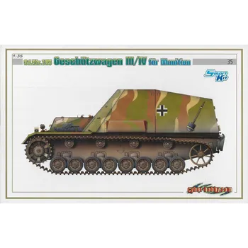 Plastikový model Dragon Sd.Kfz.165 Geschützwagen III/IV für Munition 1:35