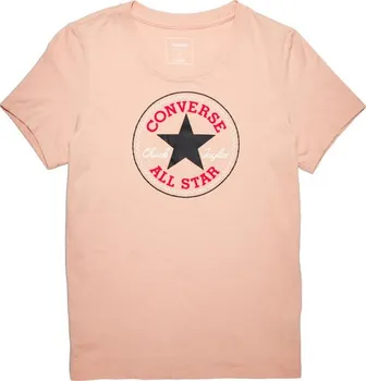 Dámské tričko Converse Core Solid Chuck Patch Crew Dusk Pink M