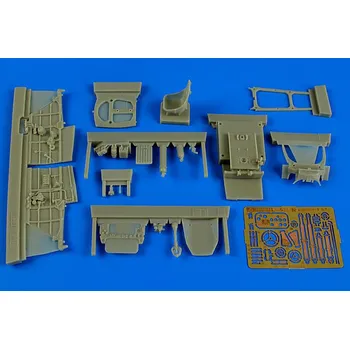 Plastikový model Aires 1/48 Lavochkin La-5F/FN cockpit set (ZVE)