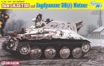 Plastikový model Dragon s.IG.33/2(Sf) auf Jagdpanzer 38(t) Hetzer 1:35