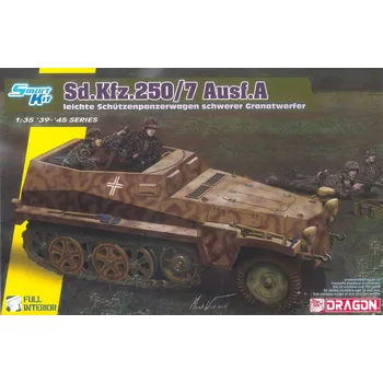 Plastikový model Dragon Sd.Kfz.250/7 Alte Ieichte Schutzenpanzerwagwn schwerer Granatwerfer 1:35