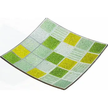 Skleněná mísa CORAL KARO zelená