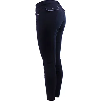 Jezdecké kalhoty Rajtky Softshell QHP s celokoženým sedem, zimní, dámské, černé 40