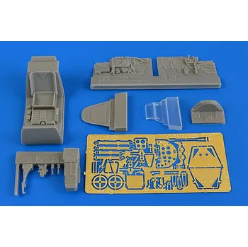 Plastikový model Aires 1/48 Bf 109G-5 late cockpit set (EDU)