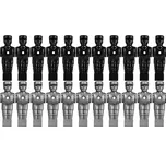 Tuniro Náhradní figurky 22 ks černé/stříbrné