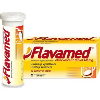 Lék na kašel, rýmu a nachlazení Flavamed Effervescent tablet 60 mg 10 tbl.