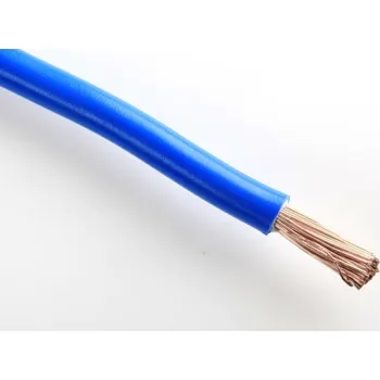 elektrický kabel H07V-K 6 světle modrý