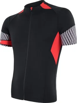 cyklistický dres Sensor Race s krátkým rukávem M černý/červený