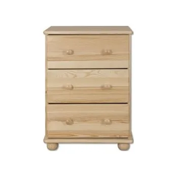 Komoda Nabytek-dreveny.cz Dřevěná komoda 3 zásuvky MAX 01 Barevné provedení: Přírodní lakovaná