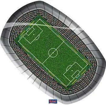 Party nádobí TALÍŘE PÁRTY FOTBAL 18x27 cm 8 ks 26200