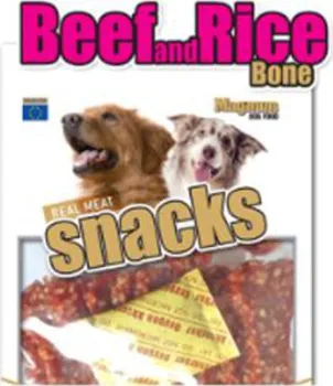 Pamlsek pro psa Magnum Beef and Rice Bone 250 g
