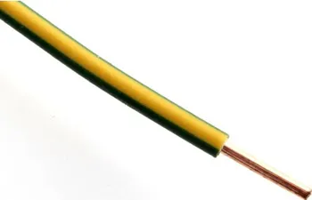 Průmyslový kabel CY 2, 5 H07V-U žlutozelený