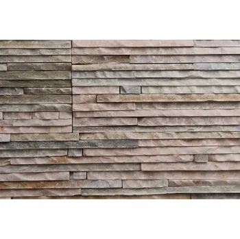 Finskasauna Kamenný obklad za kamna 60x15cm štípaný křemenec růžový