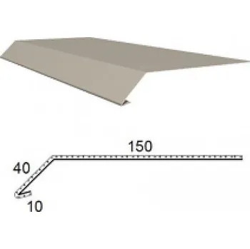 PVC okapnice z poplastovaného plechu r.š.200mm