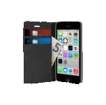Puro flipové pouzdro pro iPhone 5C se třemi přihrádkami na karty, černá