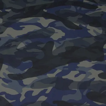 Koženka army, modrá kamufláž, š.140