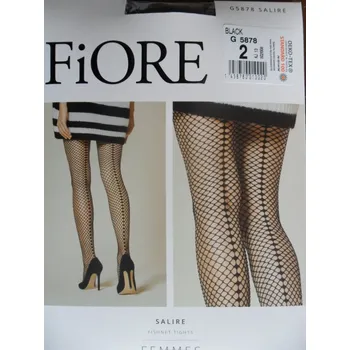 Dámské punčochy Punčochové kalhoty síťované 40den Fiore SALIRE black-černé (síťované punčochové kalhoty)