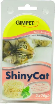 Krmivo pro kočku Gimborn Gimpet ShinyCat konzerva kuře/krab 2 x 70 g