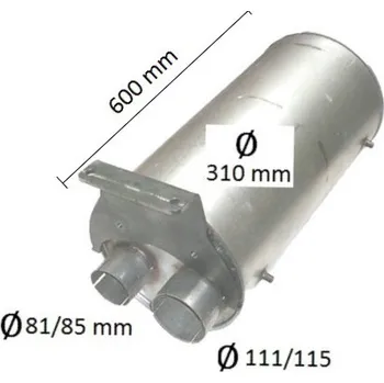 Tlumič výfuku Tlumič výfuku MAN TGL (PR 68.70-3)