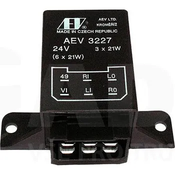 Relé Přerušovač blinkrů 24V AEV 3227 (AEV3227 Přerušovač směrových světel AEV 3227)