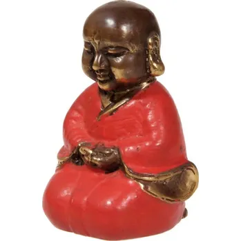 Soška buddhistický mnich kov 8 cm