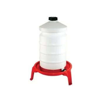 krmítko pro hospodářská zvířata TOPTRADE napáječka plastová, barelová, na podstavci, pro drůbež, 20l 308064