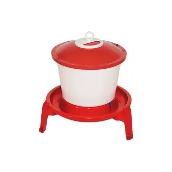 napáječka pro hospodářská zvířata TOPTRADE napáječka plastová, kbelíková, na podstavci, pro drůbež, 9l 308059