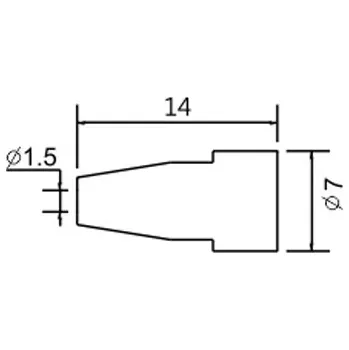 Páječka Hrot N5-8/ZD553 pr.1.5mm (ZD-8915)