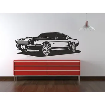 Bytová dekorace Samolepky na zeď - Ford Mustang - dekorace-steny.cz - 40 x 110 cm - 784