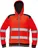 CERVA Knoxfield Hi-Vis reflexní mikina s kapucí červená, L