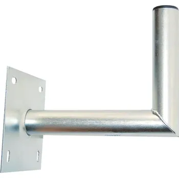 Anténní držák Anténní držák 25cm na zeď se základnou, trubka 42/2mm, výška 16cm žár.