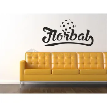 Samolepící dekorace Samolepky na zeď - Florbal - dekorace-steny.cz - 30 x 60 cm - 791