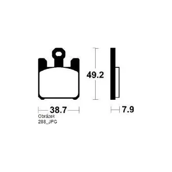 Brzdová destička Brzdové desky BENDIX KAWASAKI MF 288
