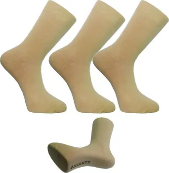 Pánské ponožky Assante 730 Multipack 3 páry béžové
