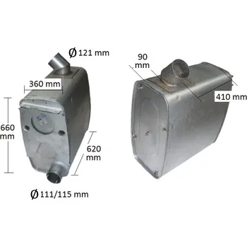 Tlumič výfuku Tlumič výfuku MAN TGA (PR 68.61-4)
