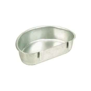 TOPTRADE krmítko pozinkované, závěsné, půlměsíc, pro drůbež, 0,3l 308096