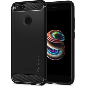 Pouzdro na mobilní telefon Recenze Spigen Rugged Armor pro Xiaomi Mi A1/5X černý