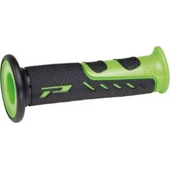 grip Dvouvrstvé silniční rukojeti - gripy PROGRIP 725 green/black (Rukojeti na řidítka, ručky na moto)