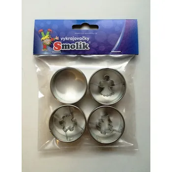 Vykrajovátko Vykrajovátko na perníčky a cukroví KOLEČKA se středy- 4ks,40mm