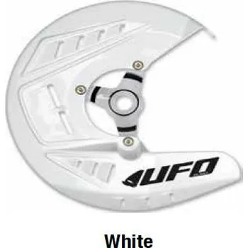 Chránič předního kotouče UFO DISC COVERS KAWASAKI KXF 250-450 2013-2016 bílá (Kryt předního kotouče)