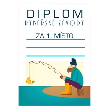 Poháry.com Diplom D50 rybářský 