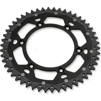 Řetězová sada pro motocykl Rozeta MOOSE RACING KTM, HUSABERG, HUSQVARNA DUAL SPROCKETS - BLACK 49 ZUBŮ (Materiál hliník/ocel)