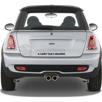 Samolepící dekorace Dekorace-steny.cz - Samolepka - A vařit taky neumím, Střední - 710