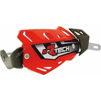 Motocyklový chránič Chrániče páček RTECH FLX ALU červené včetně montážní sady (Příslušenství pro ATV)