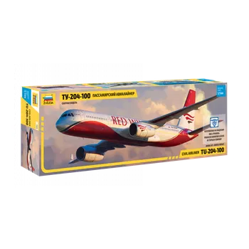 Zvezda Tupolev TU - 204-100 1:144 Plastikový model Zvezda Tupolev TU - 204-100 1:144