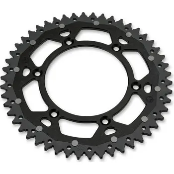 Řetězová sada pro motocykl Rozeta MOOSE RACING KTM, HUSABERG, HUSQVARNA DUAL SPROCKETS - BLACK 52 ZUBŮ (Materiál hliník/ocel)