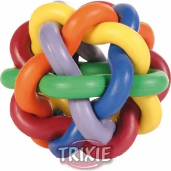 Hračka pro psa Trixie Pestrobarevný míček - uzel Ø 7 cm