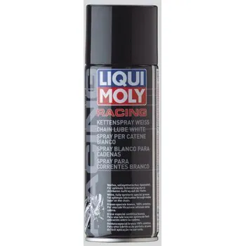 Bílé mazivo-tuk na řetězy LIQUI MOLY Motorbike Kettenspray weiß 400 ml (motokosmetika, mazací tuk LIQUIMOLY )