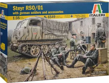 Plastikový model Italeri Steyr RSO/01 s německými vojáky 1:35