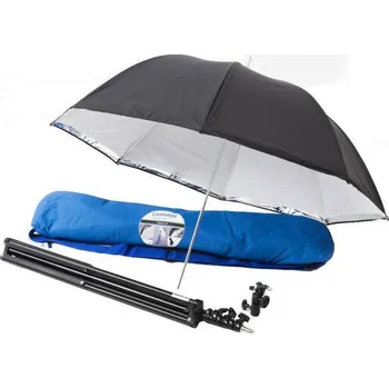 Odrazný deštník LASTOLITE Umbrella Kit 99cm + Stand & 2422 Tilthead Shoe Lock